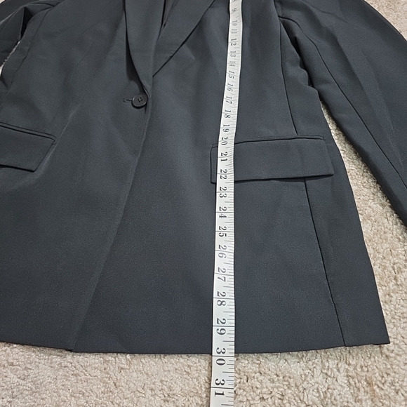The Drop Blake Long Blazer Women’s Medium Black  Work Casual Office ($79) - Picture 6 of 11